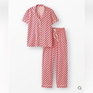 Hanna Andersson Red and White Striped Pajama Set